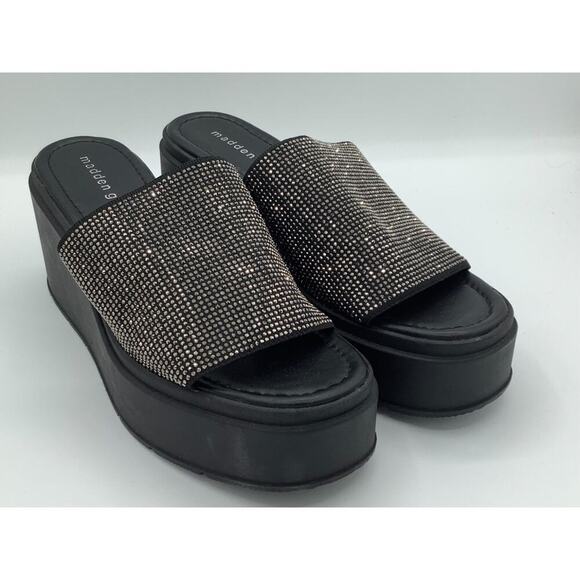 Steve Madden Size 8.5 Platforms Sparkles EUC - Picture 1 of 7